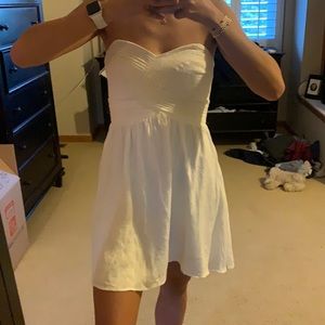 White strapless summer DRESS
